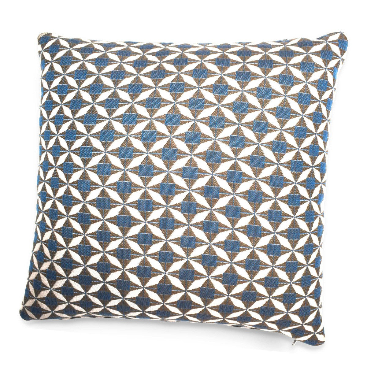 Pair of Blue Mosaic Outdoor Cushions