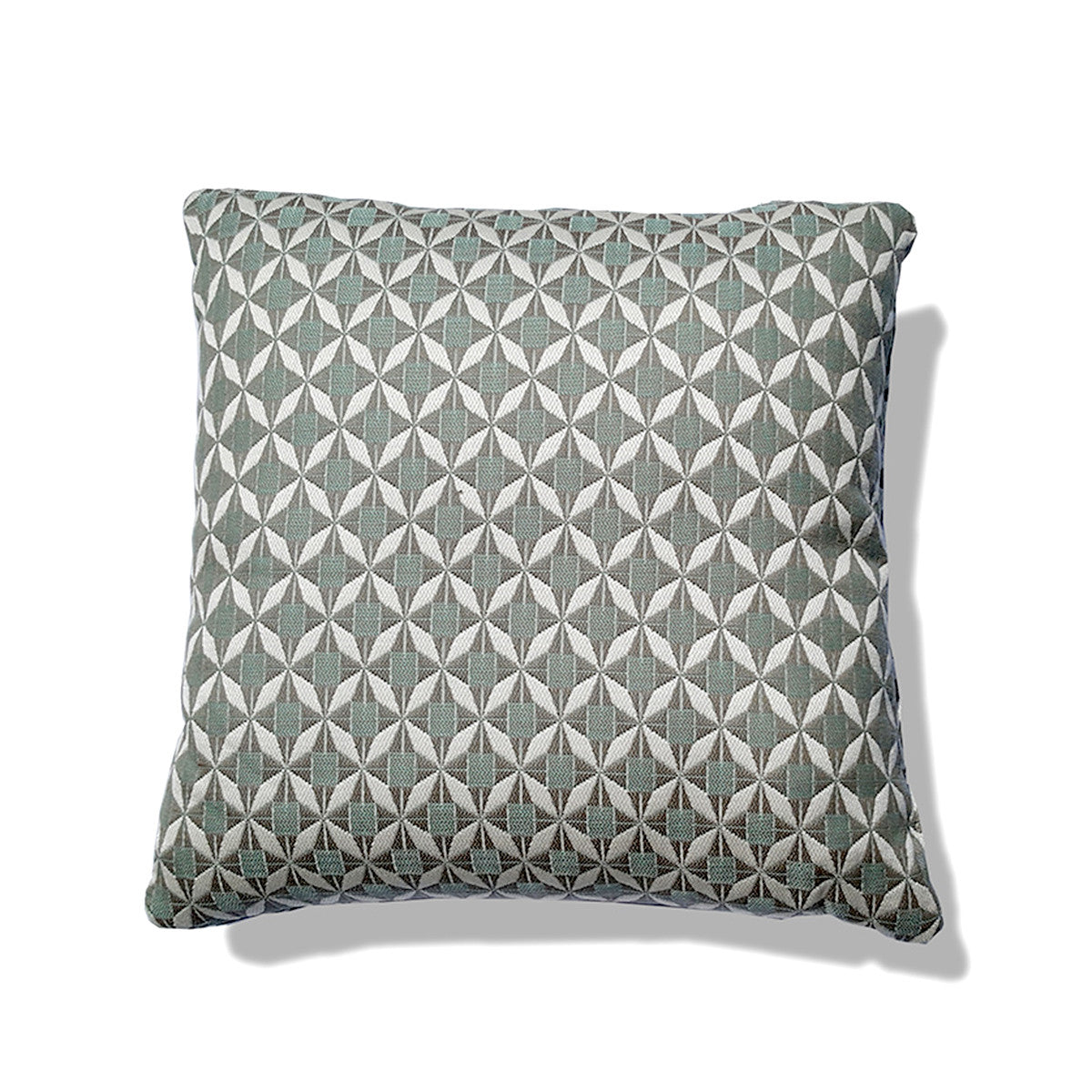 Pair of Green Mosaic Outdoor Cushions