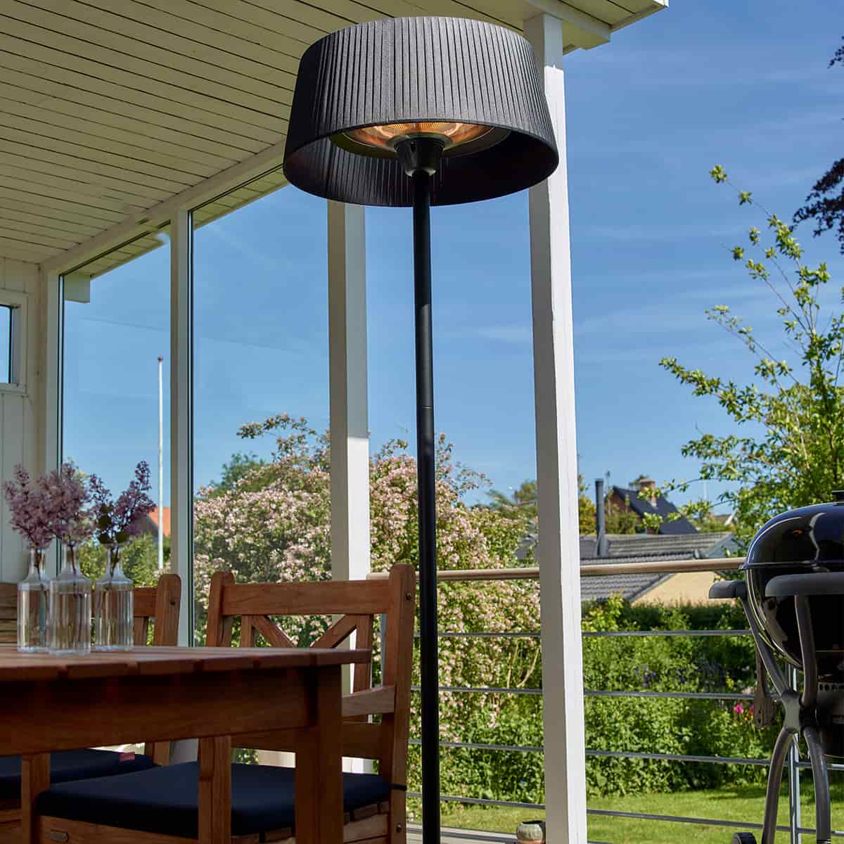 Charcoal Freestanding Electric Patio Heater #colour_charcoal