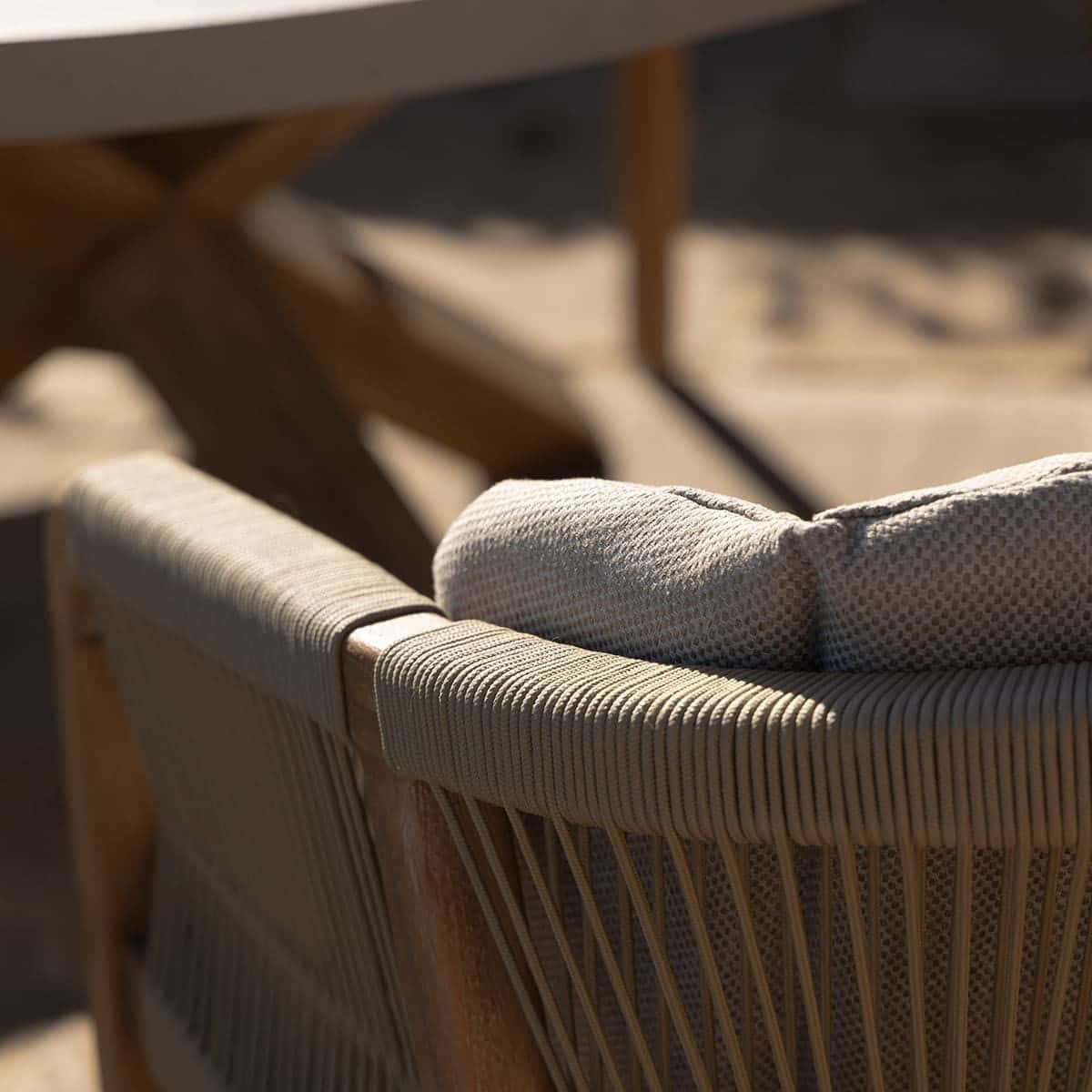 Rope 6 Seat Round Dining Set