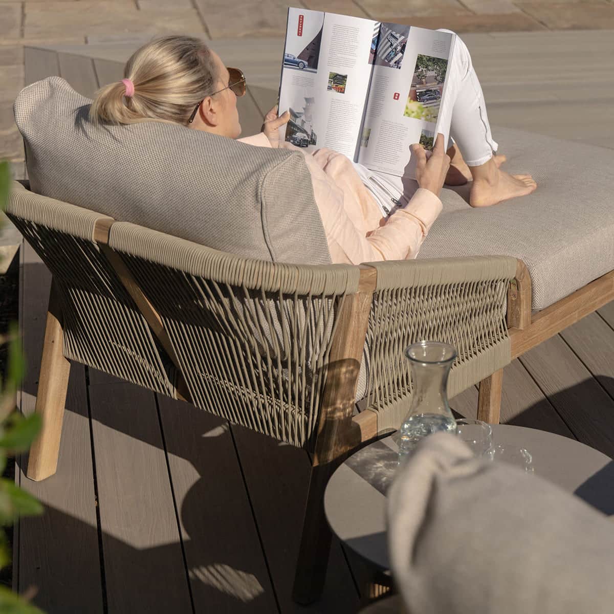 Rope Double Sunlounger Set
