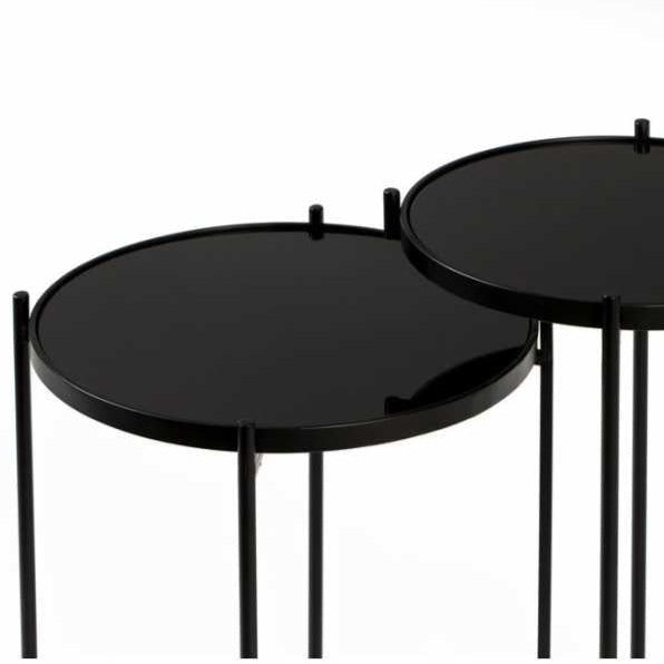 Smoked Glass Duo Side Table