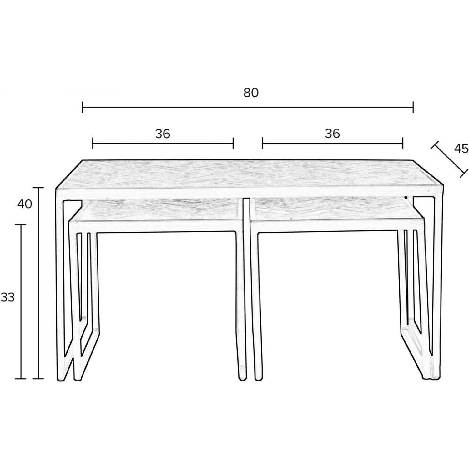 Black Nesting Coffee Tables