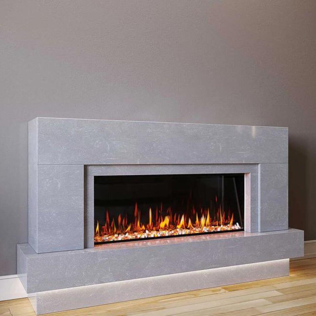Neptune Marble Fireplace Suite