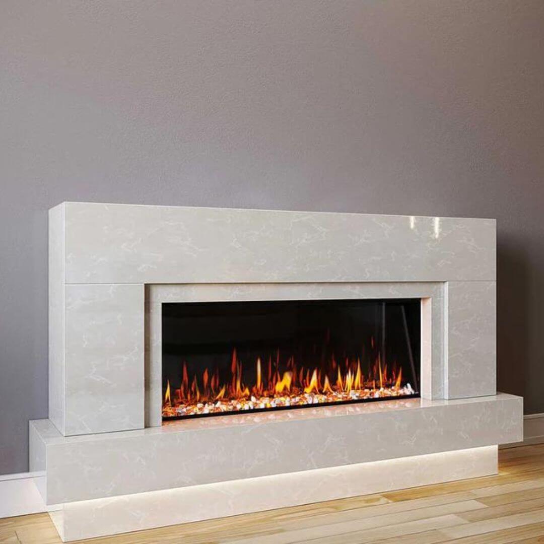 Neptune Marble Fireplace Suite
