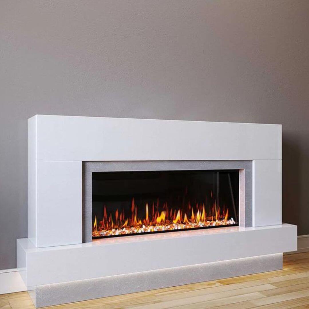 Neptune Marble Fireplace Suite