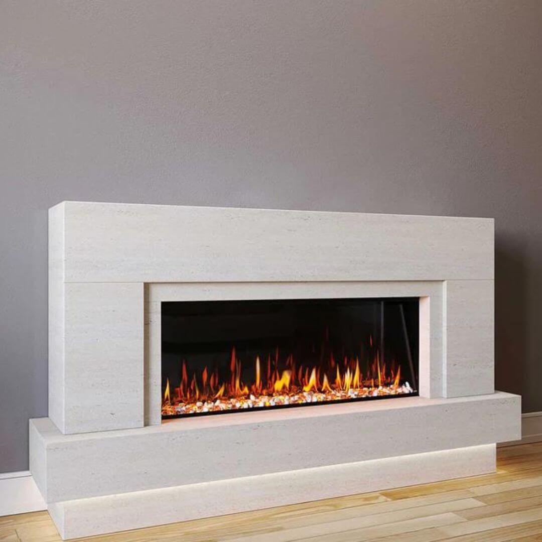 Neptune Marble Fireplace Suite