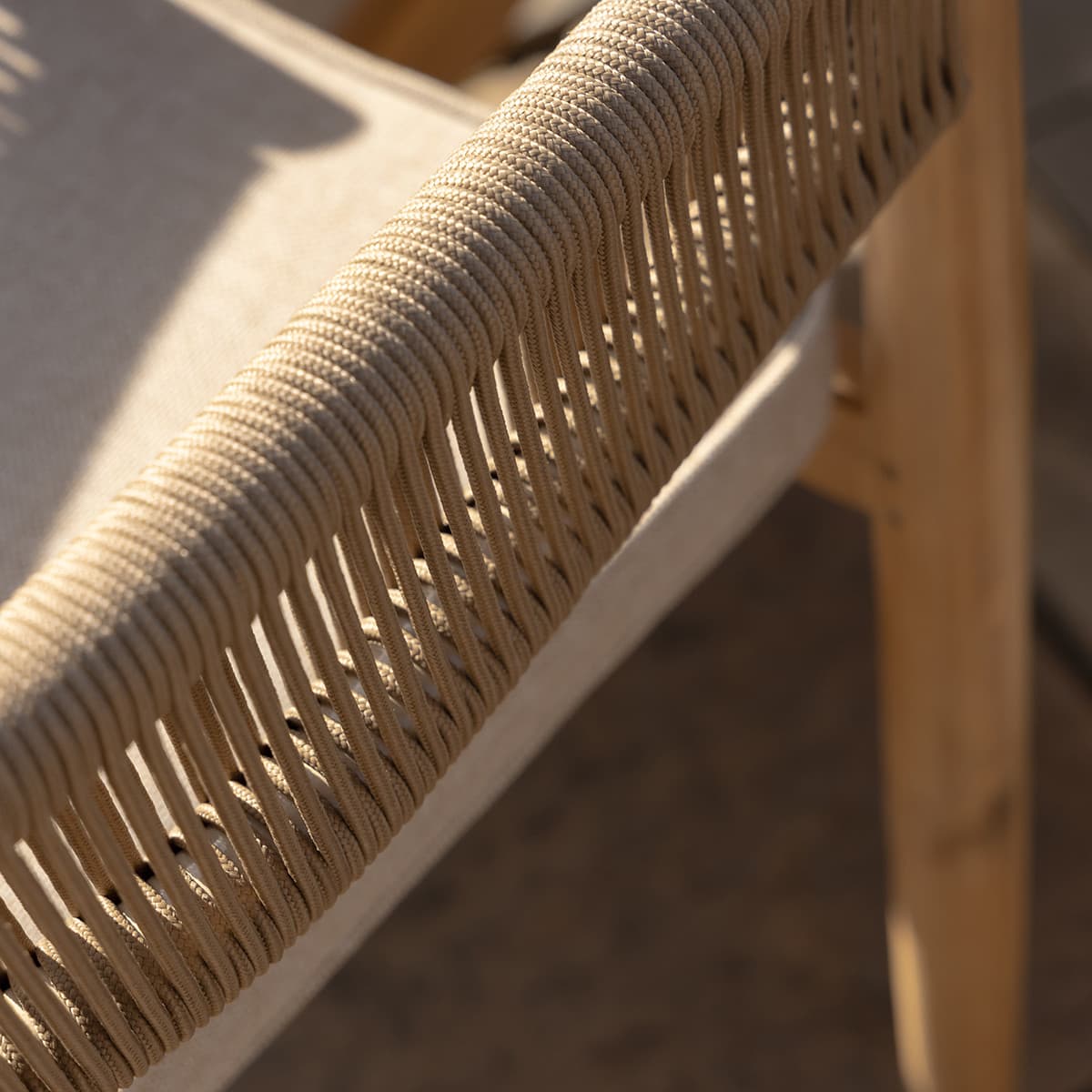 Rope 6 Seat Round Dining Set