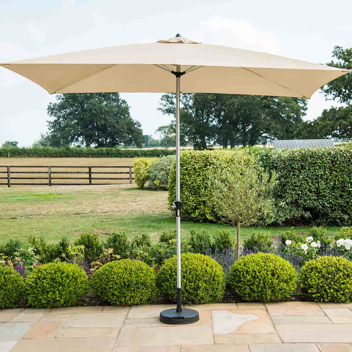 3m x 2m Rectangular Parasol #colour_beige