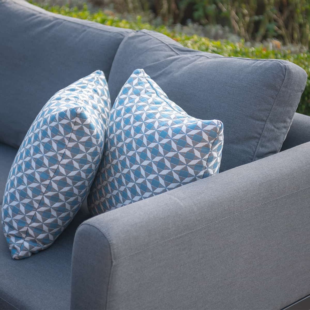 Fabric u-shape sofa dining set with bench and rising table #colour_flanelle