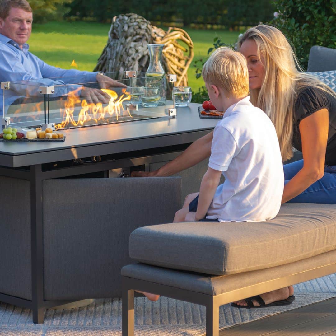 3 seat sofa set with firepit #colour_flanelle