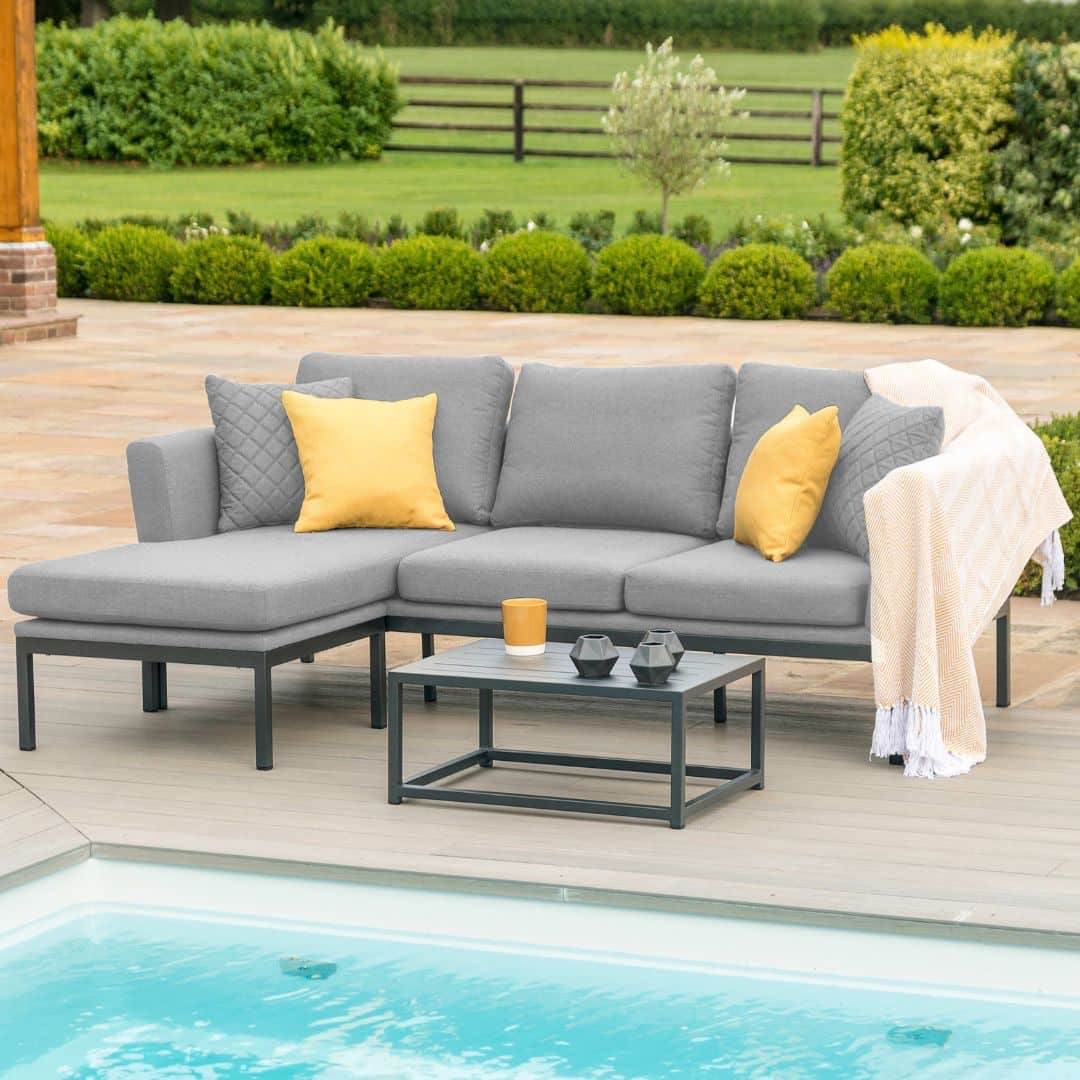 Chaise Sofa Set #colour_flanelle