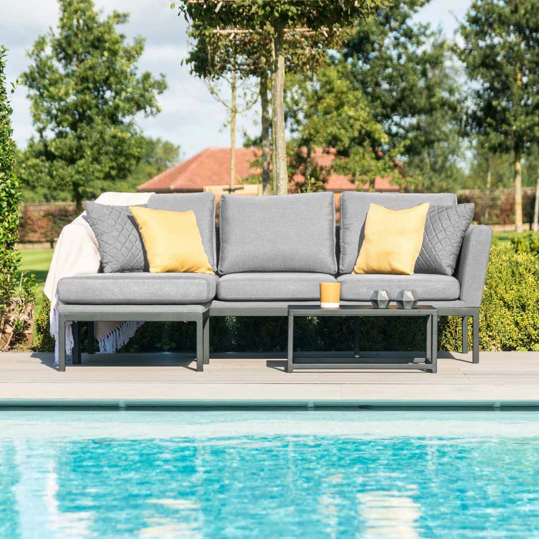 Chaise Sofa Set #colour_flanelle