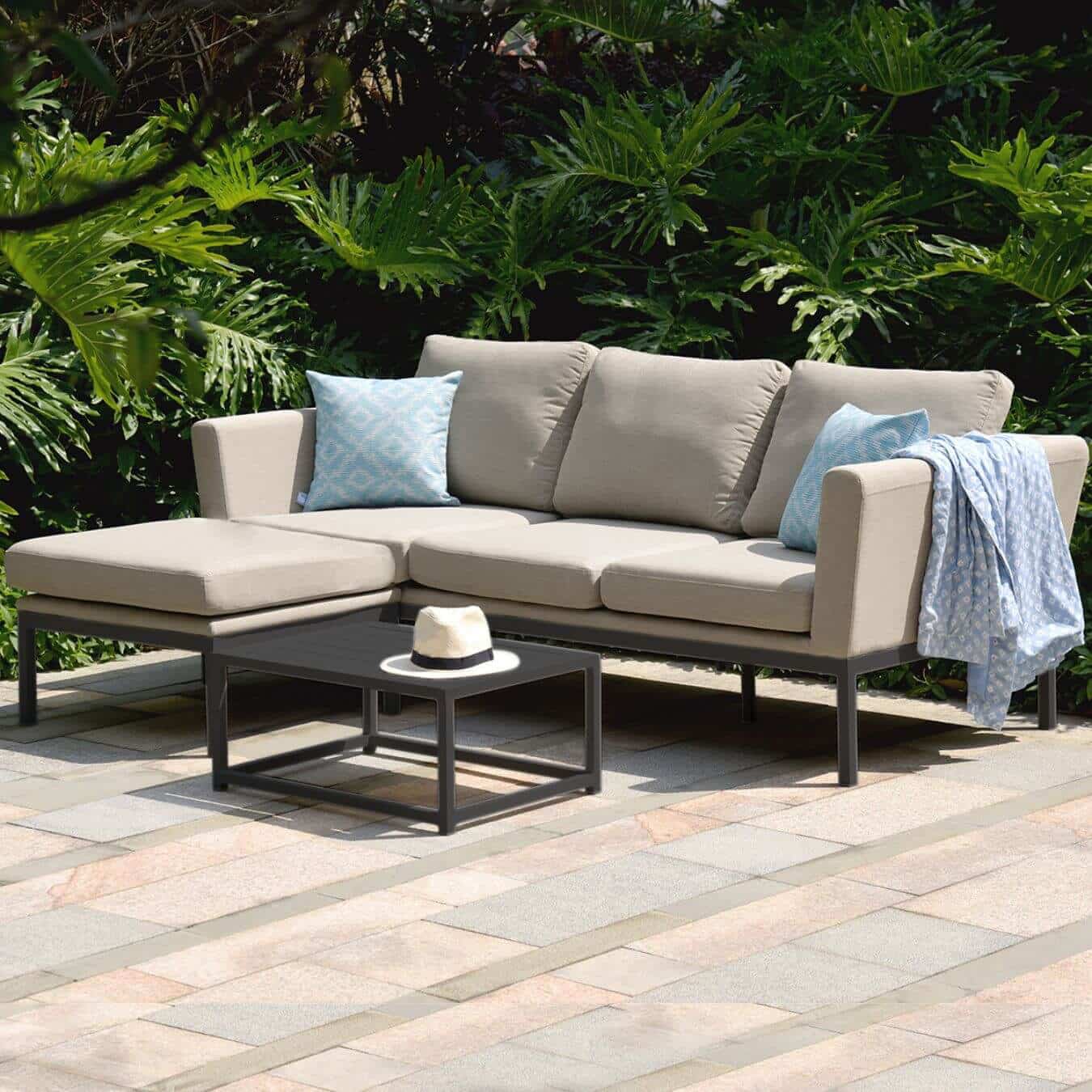 Chaise Sofa Set #colour_oatmeal