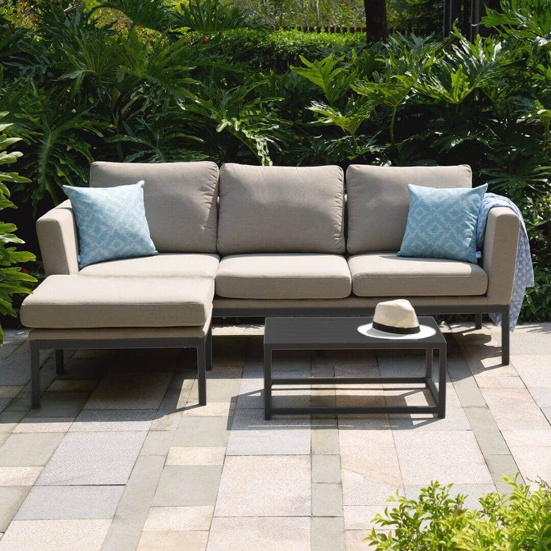Chaise Sofa Set #colour_oatmeal
