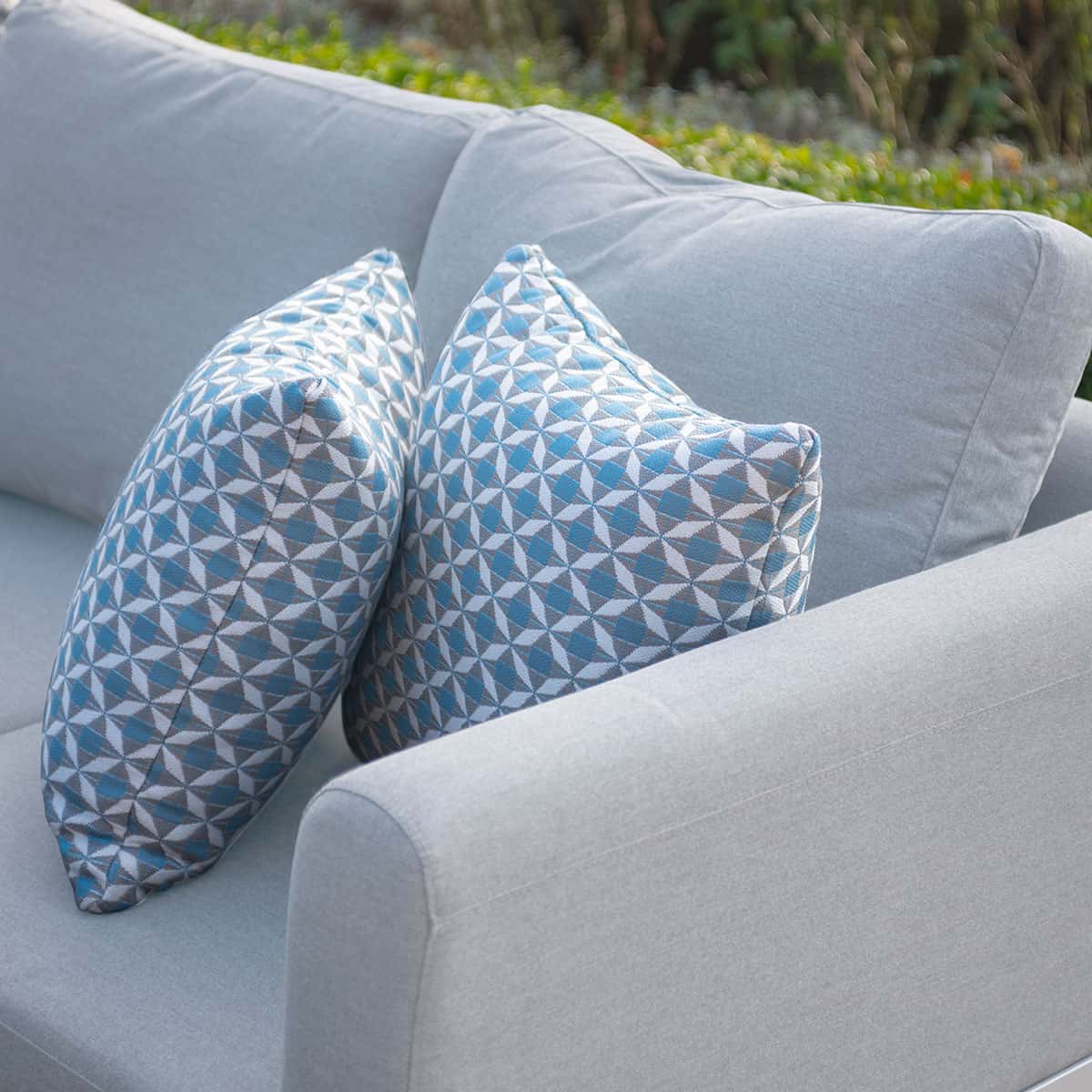 Fabric u-shape sofa dining set with bench and rising table #colour_lead chine