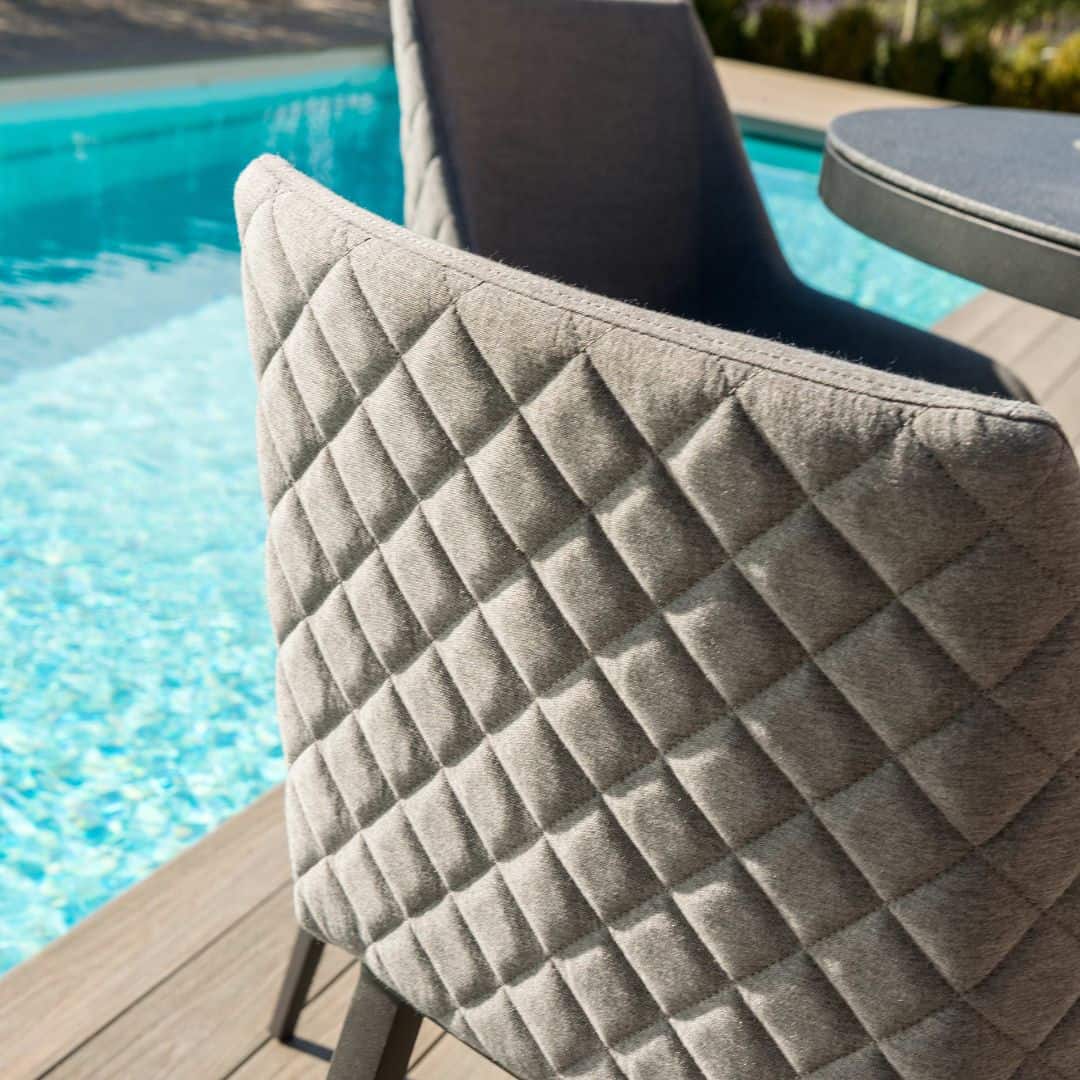 Fabric 4 seat round bar set #colour_flanelle
