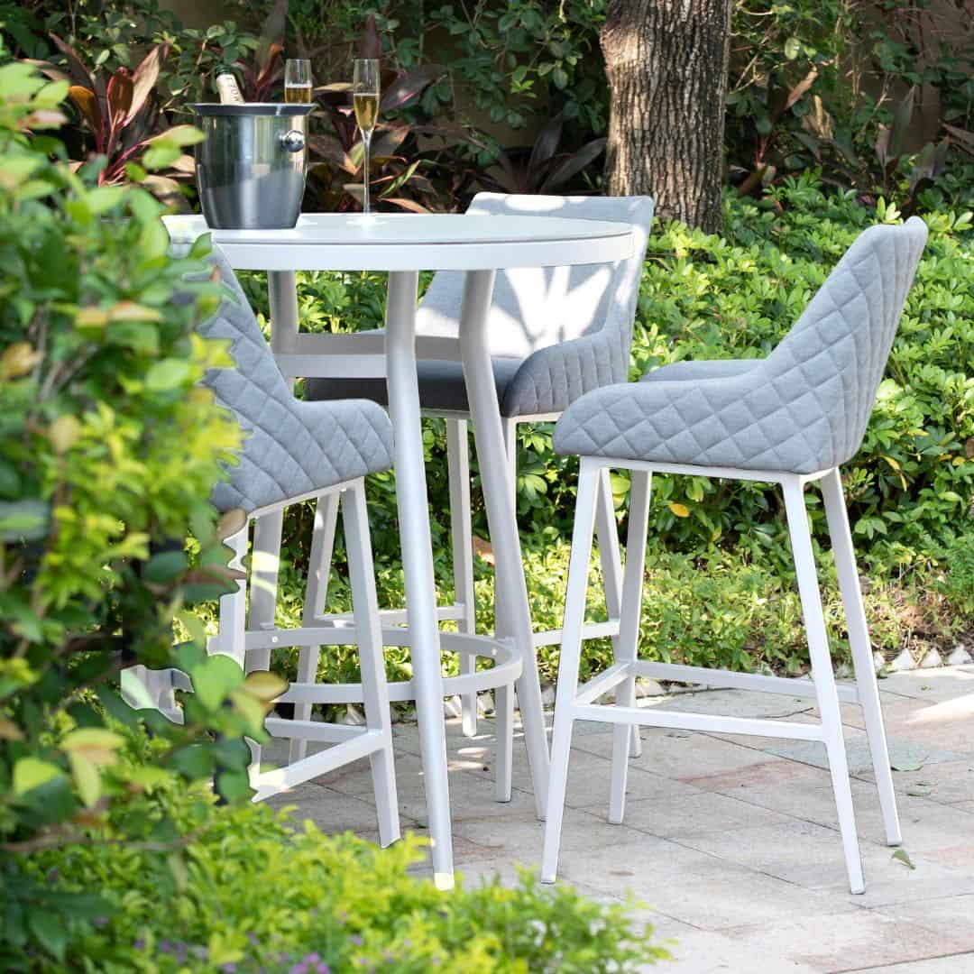 Fabric 4 seat round bar set #colour_lead chine