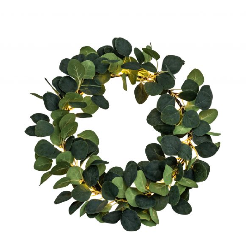 Eucalyptus Wreath with LEDs