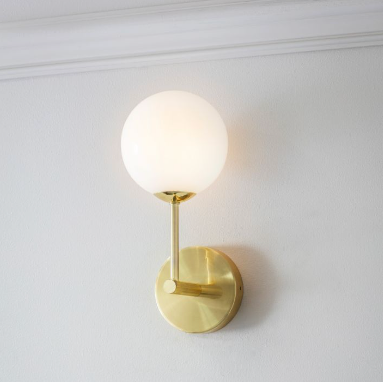 Brass Opal Wall Light