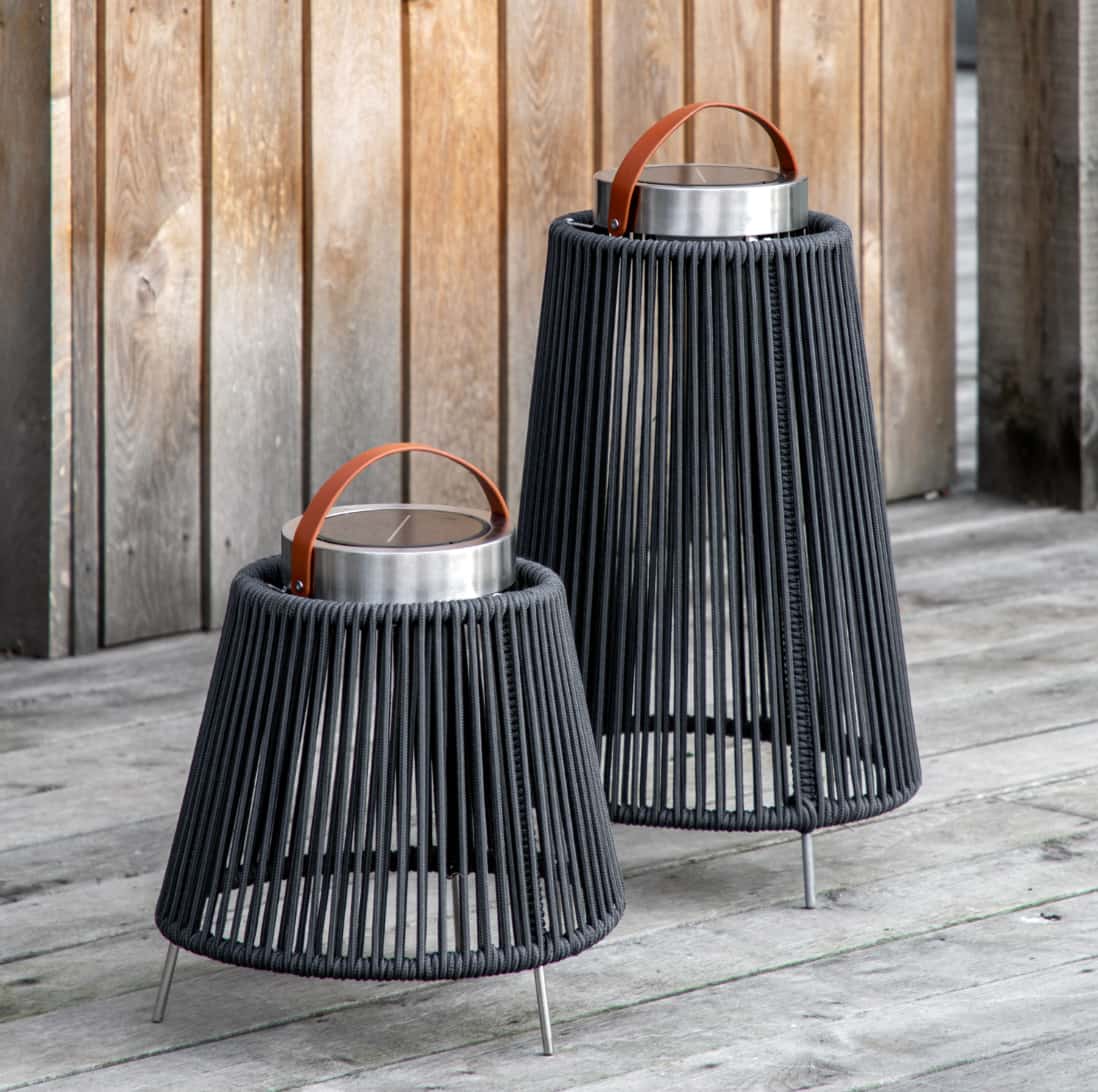 Grey Rope Solar LED Lantern