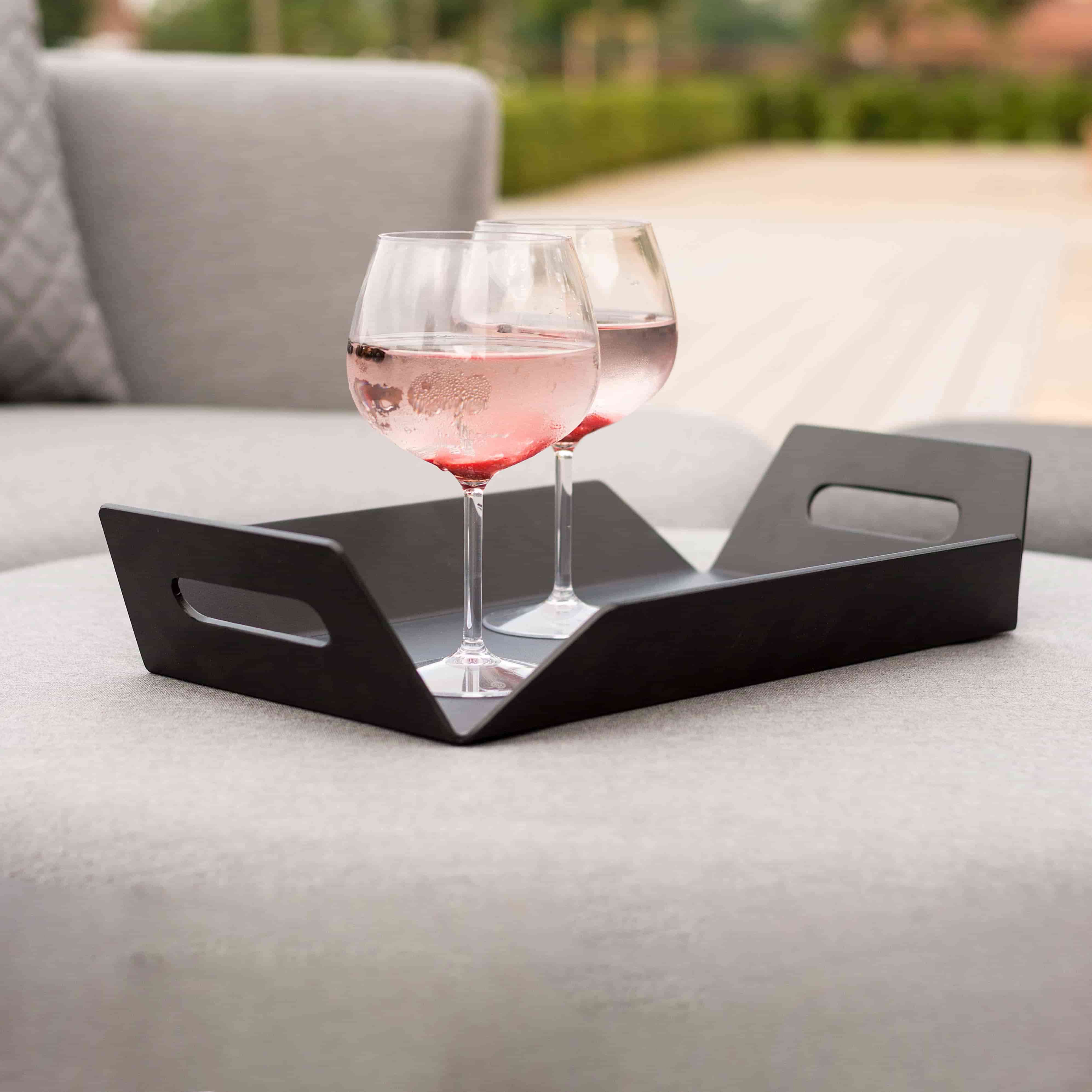 Aluminium outdoor tray #colour_black