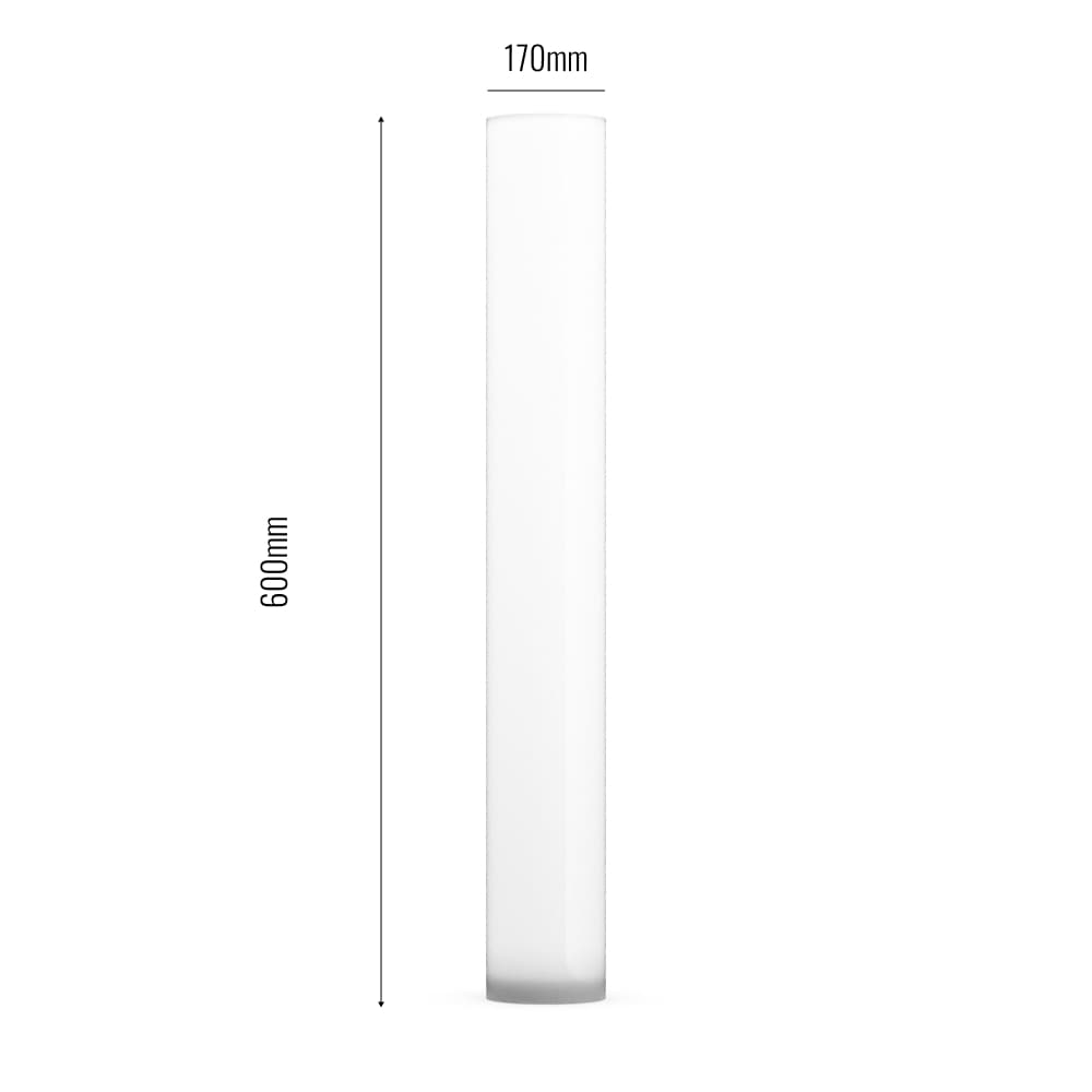 Warm White Solar Glow Post Light Dimensions