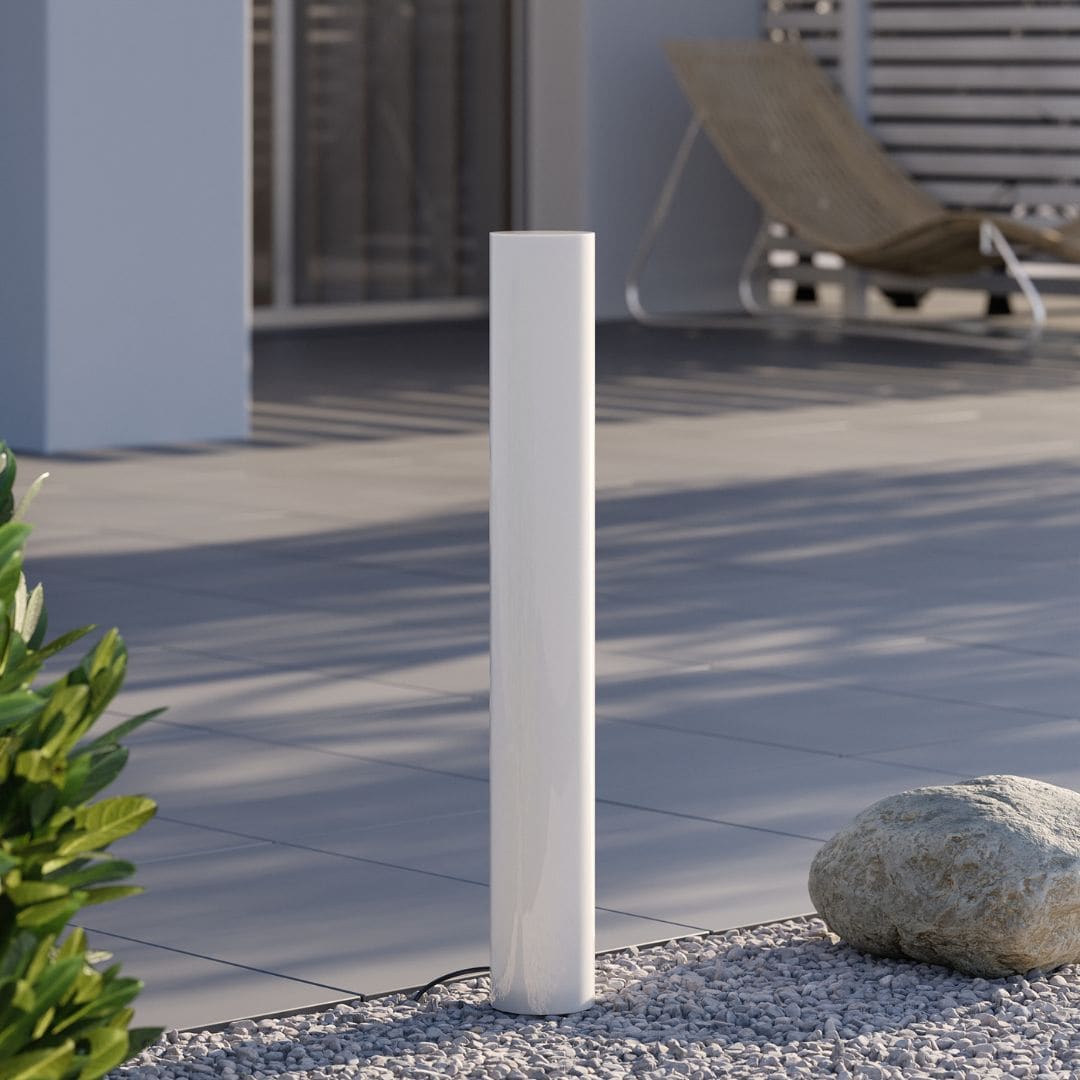 Warm White Solar Glow Post Light