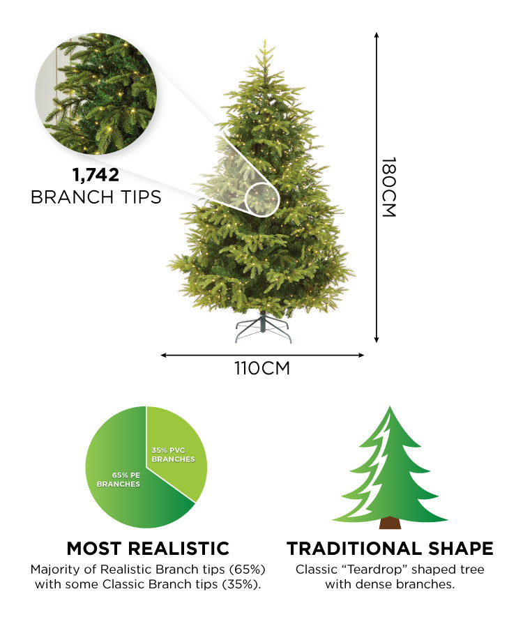 Pre-Lit Brewer Spruce Artificial Christmas Tree