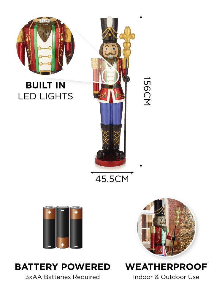 5ft LED Christmas Nutcracker