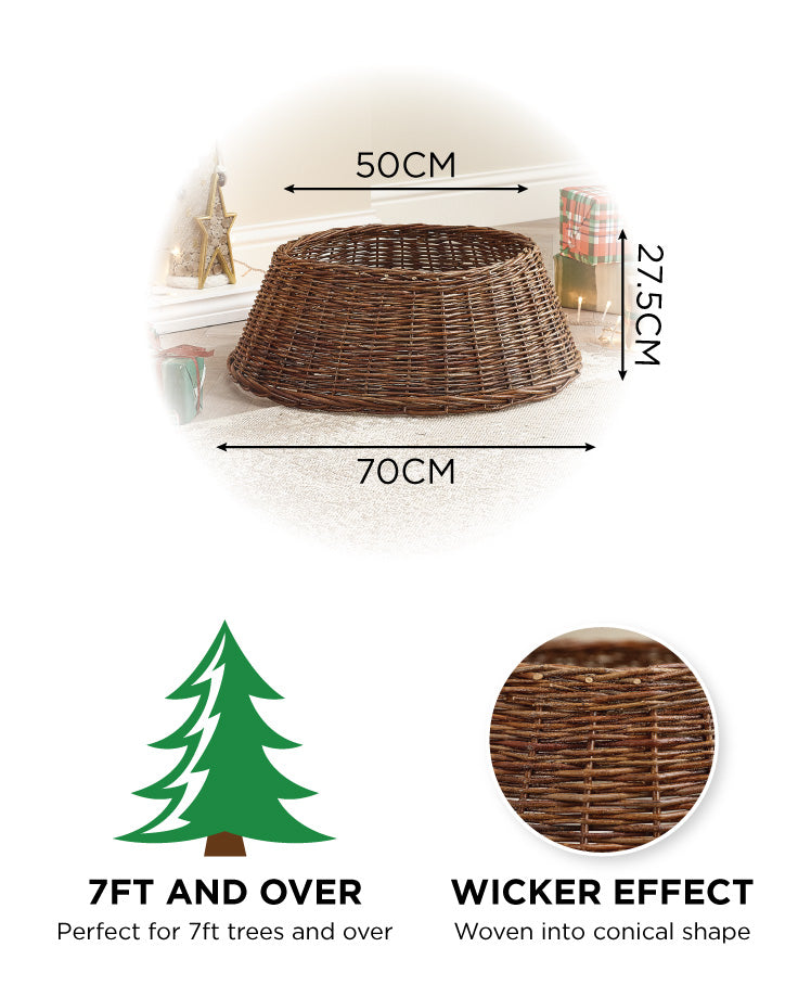 70cm Brown Wicker Skirt