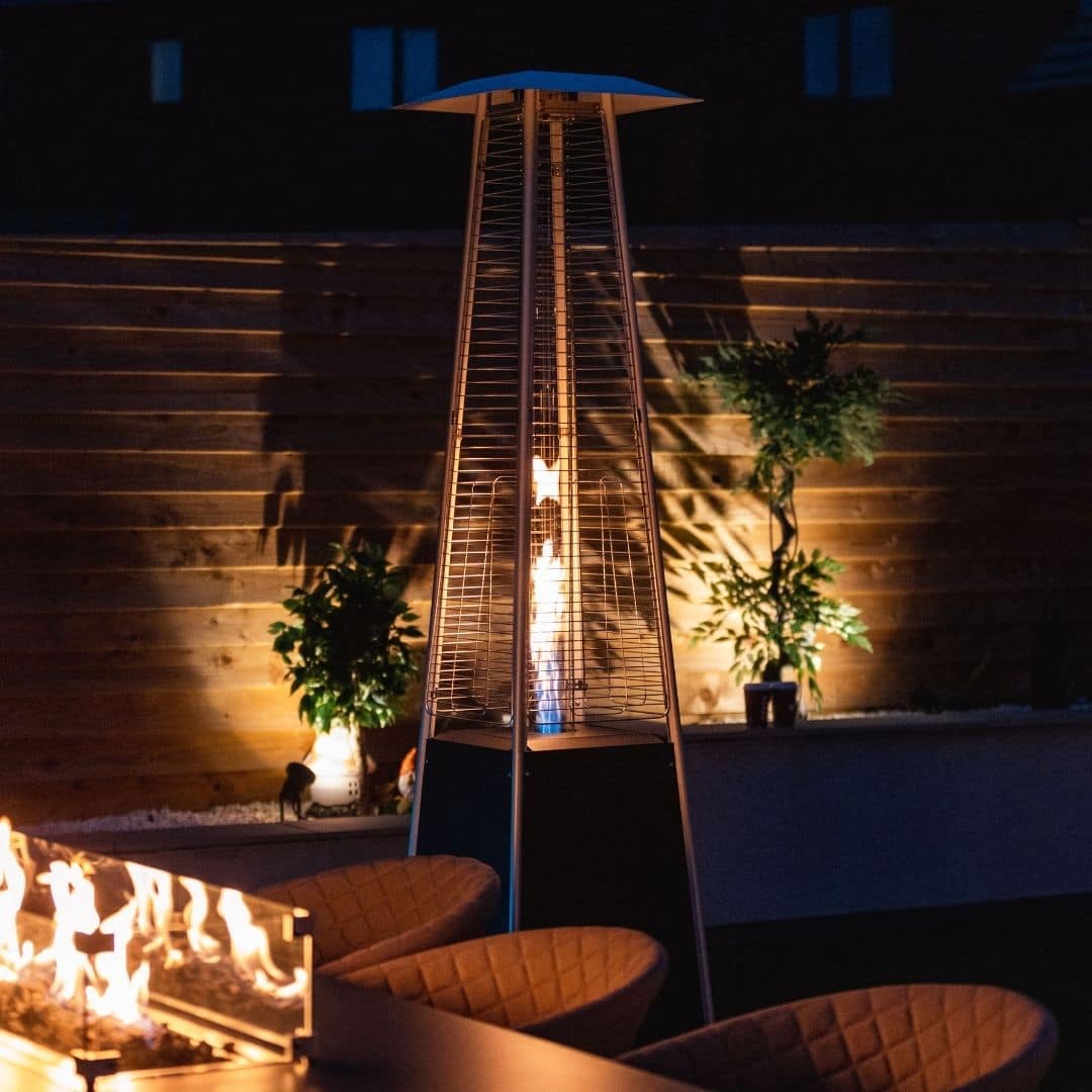 Black patio heater