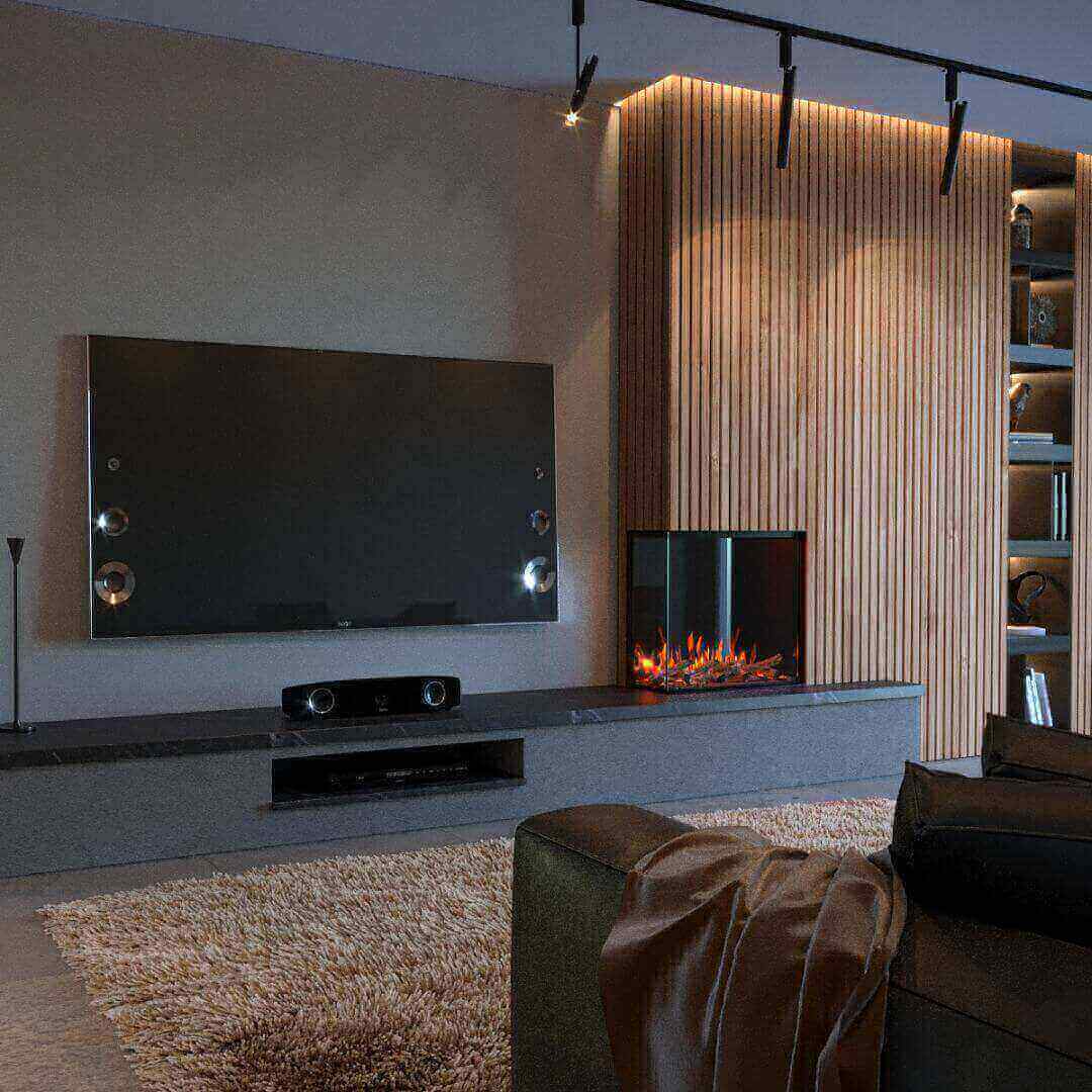 700 panoramic electric fire. media wall