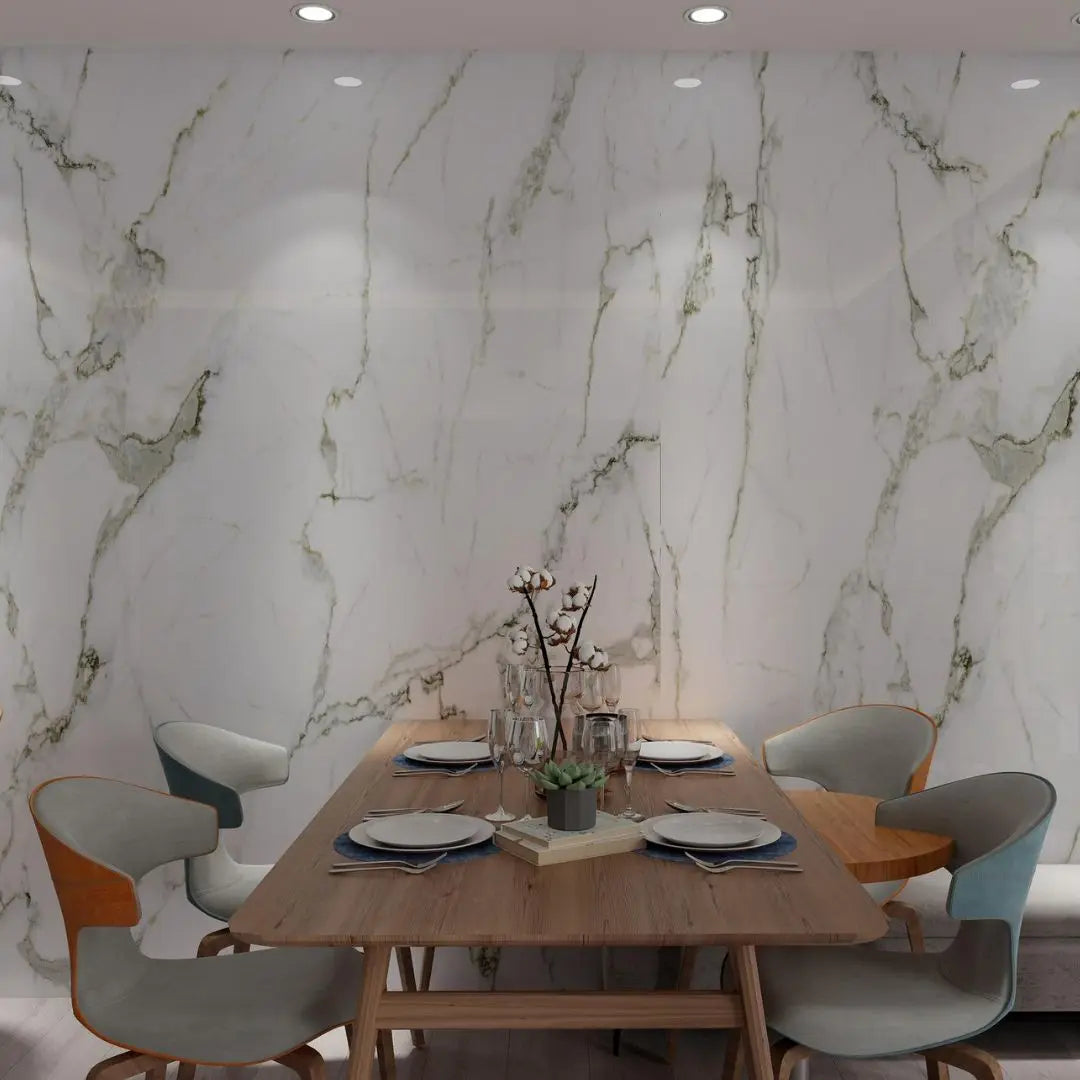 Calacatta Marble Effect Self Adhesive Wall Panel