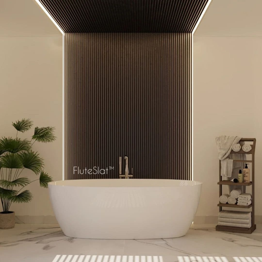 FluteSlat London - Grigio Wall Panel