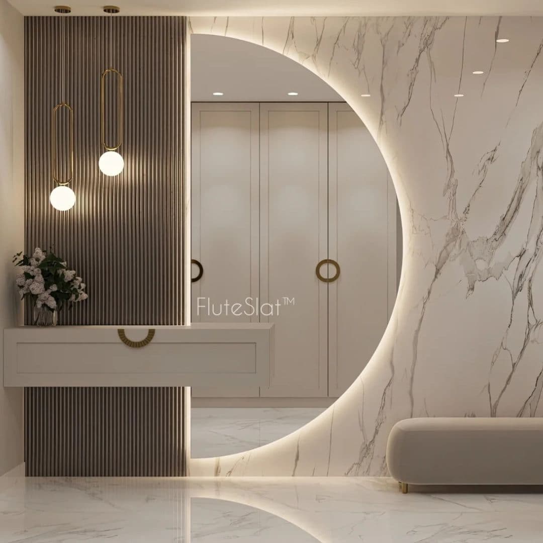 FluteSlat London - Grigio Wall Panel