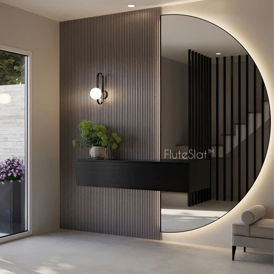 FluteSlat London - Grigio Wall Panel