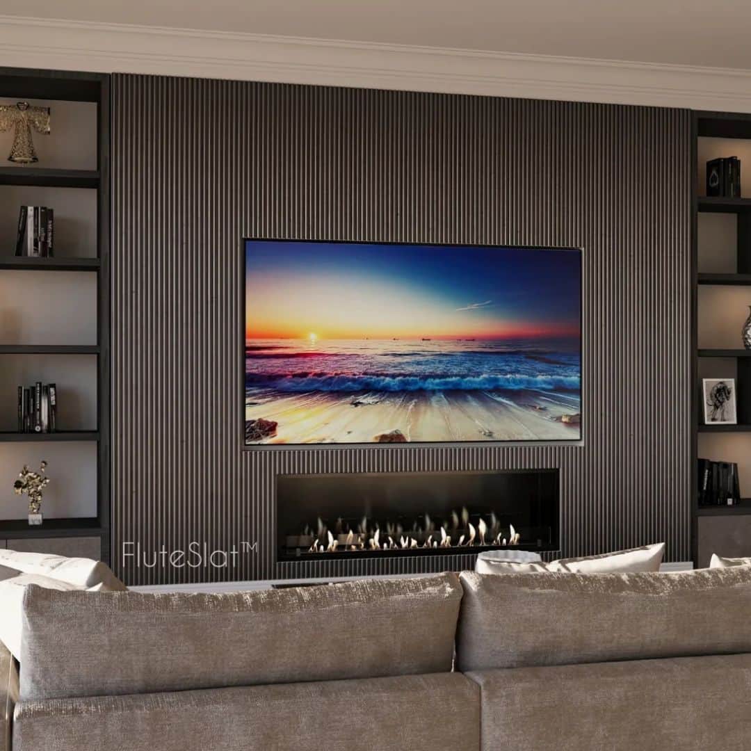 FluteSlat London - Grigio Wall Panel