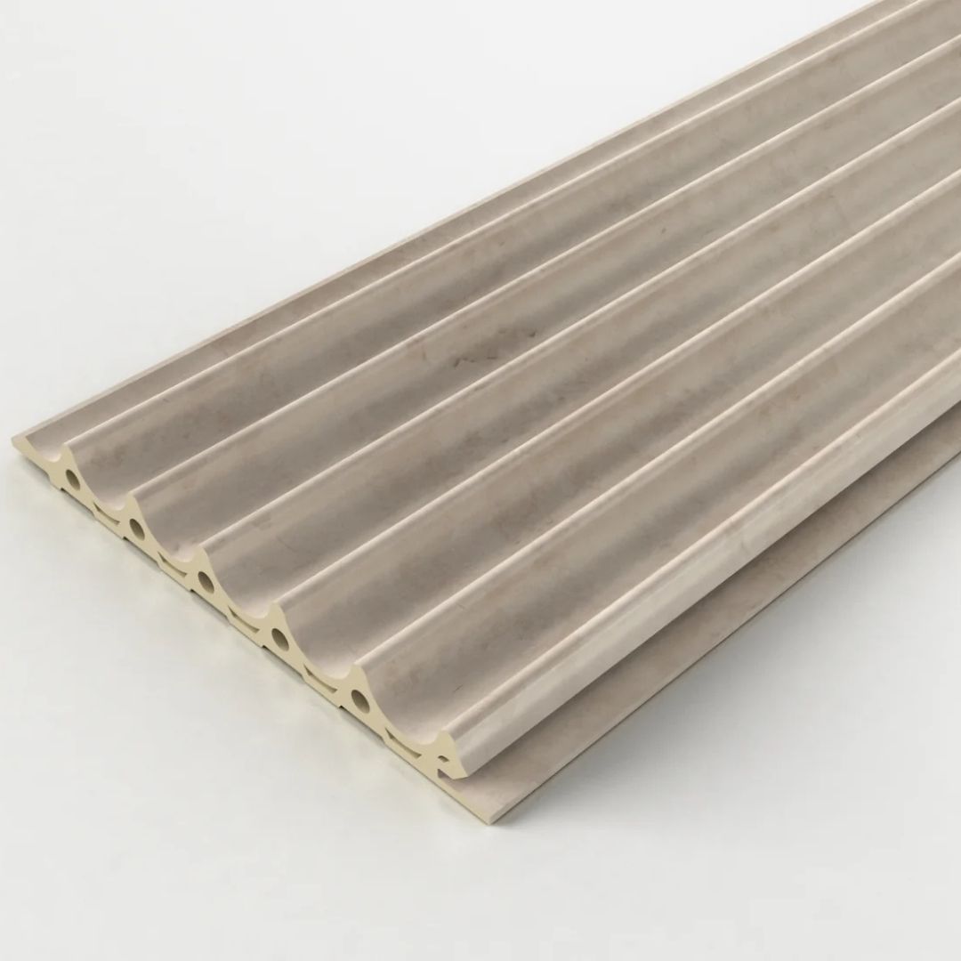 FluteSlat London - Rose Stone Wall Panel