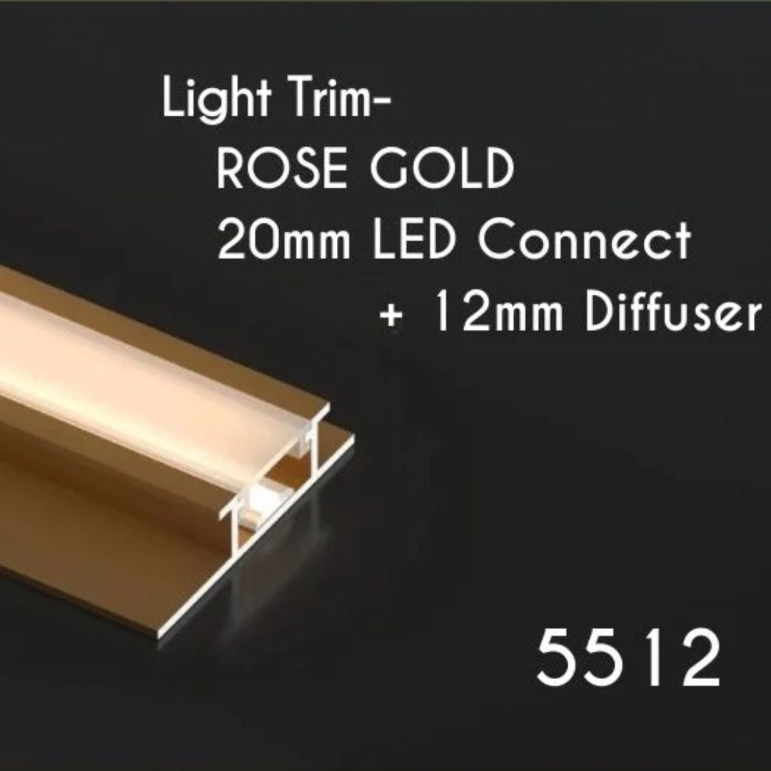 LED Light Trim - 20mm Connect & 12mm Diffuser