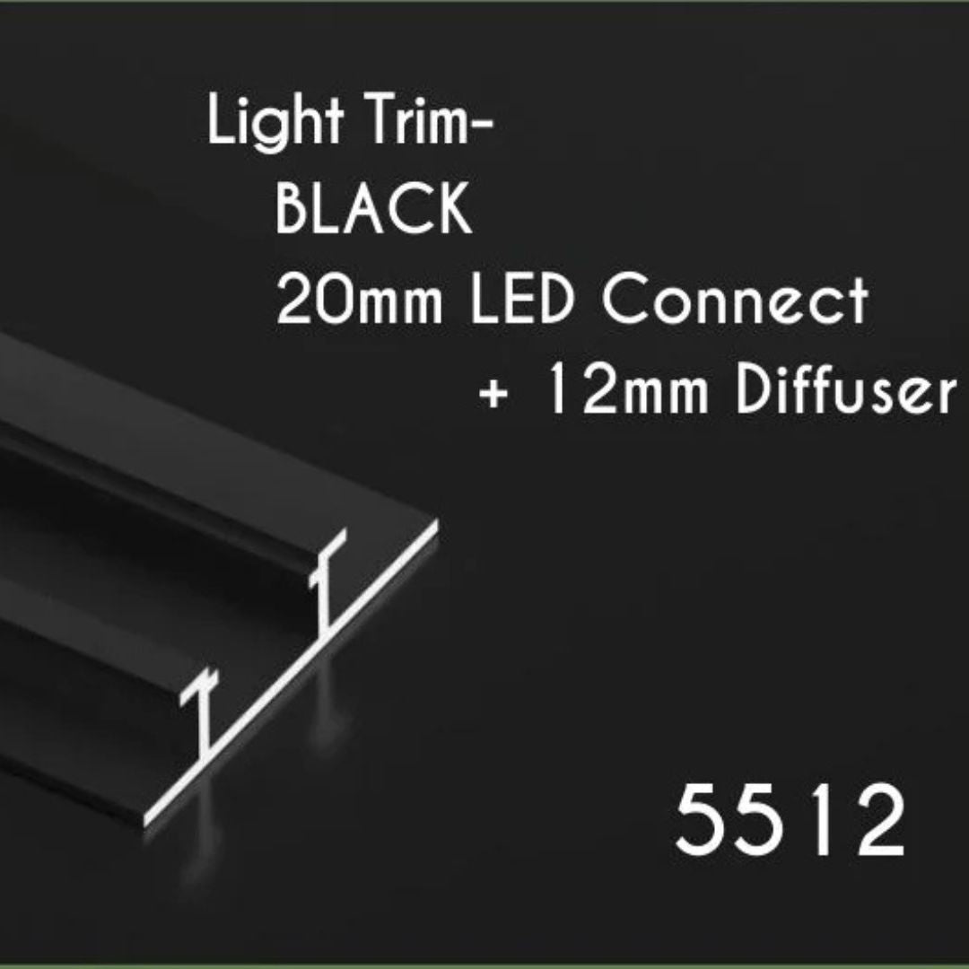 LED Light Trim - 20mm Connect & 12mm Diffuser