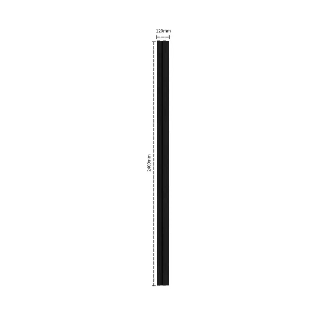 Residence Brushed Black Waterproof Wall Panel