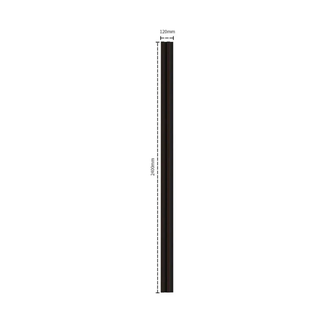 Residence Dark Oak and Black Waterproof Wall Panel