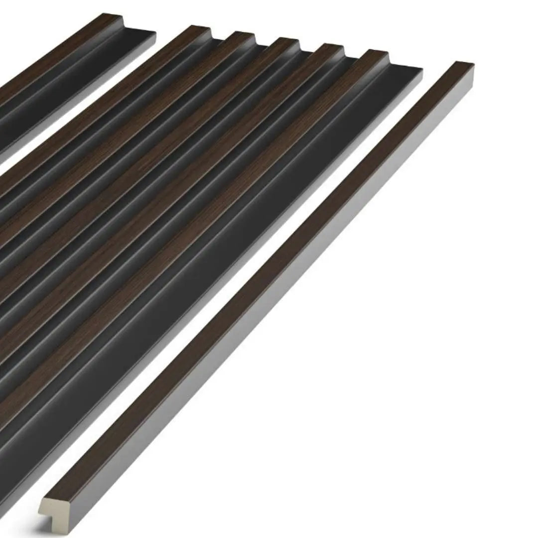 Palm Walnut and Black End Cap (Groove)