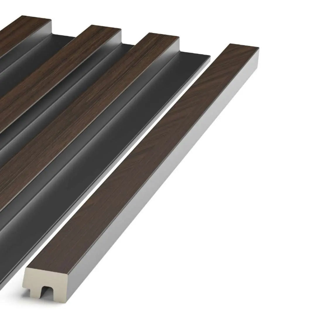 Residence Walnut and Black End Cap (Groove)