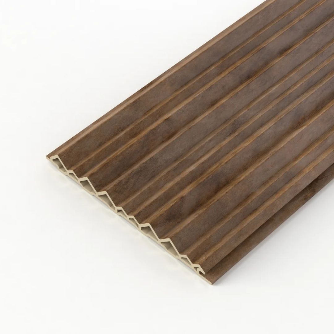 FluteSlat Milan - Copper Stone Wall Panel
