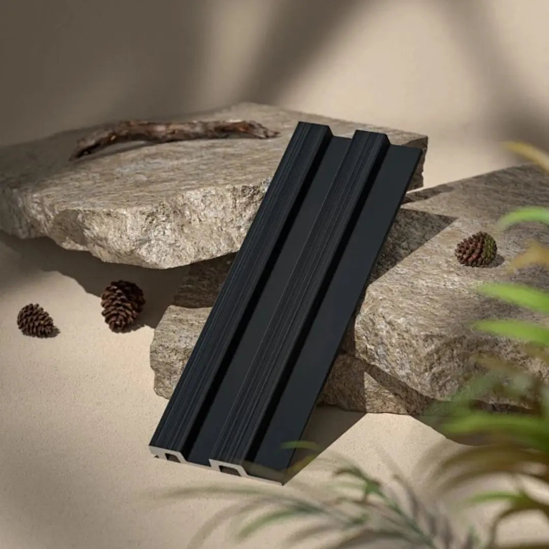 Residence Brushed Black Waterproof Wall Panel Sample