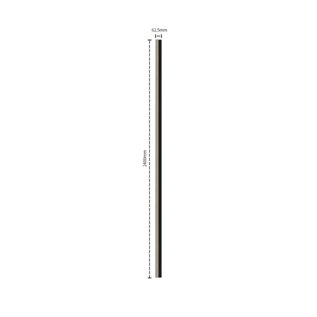 Residence Light Oak and Black End Cap (Tongue)