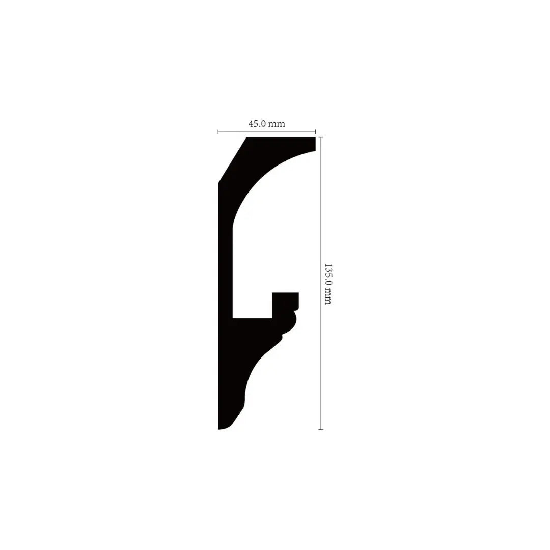 LED Cornice | L2400mm x W135mm x D45mm