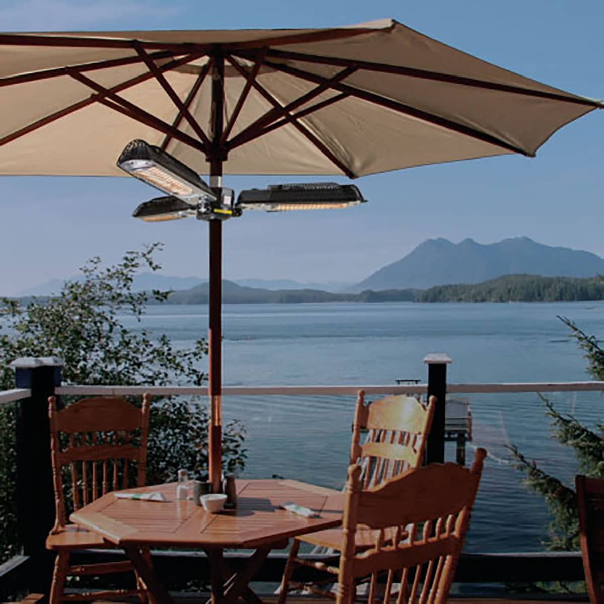 3 Arm Parasol Electric Patio Heater